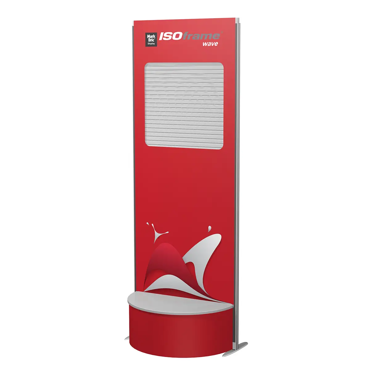 Merchandising panel with counter – Product display cases