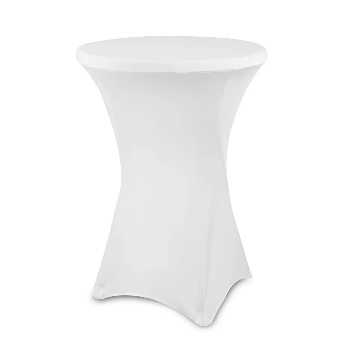 White folding poseur table, 80 cm – Chairs and tables