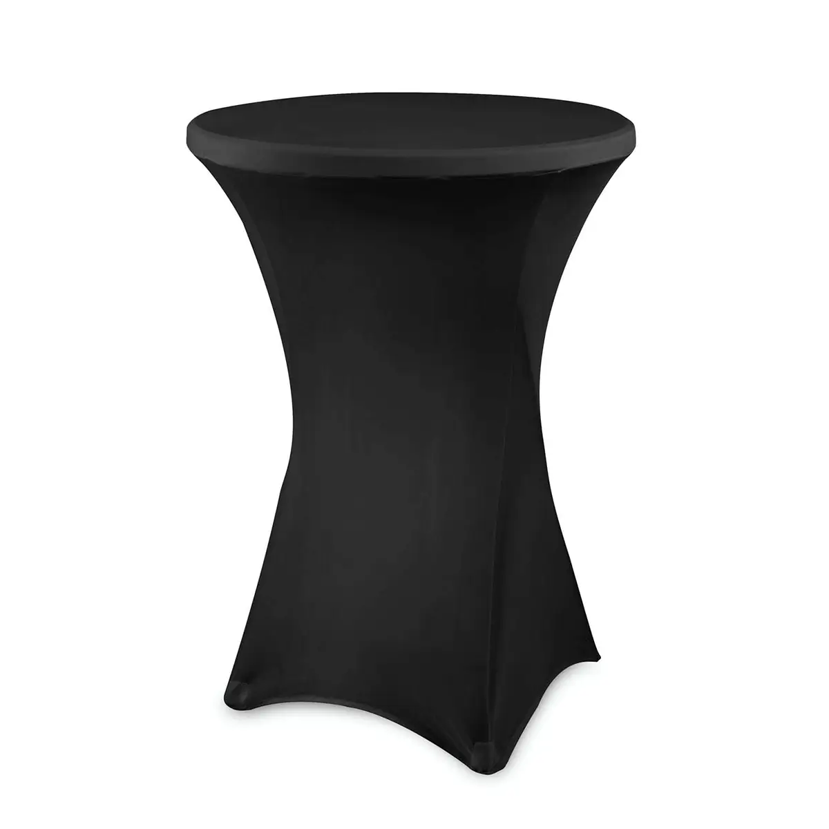 Black folding poseur table, 80 cm – Chairs and tables