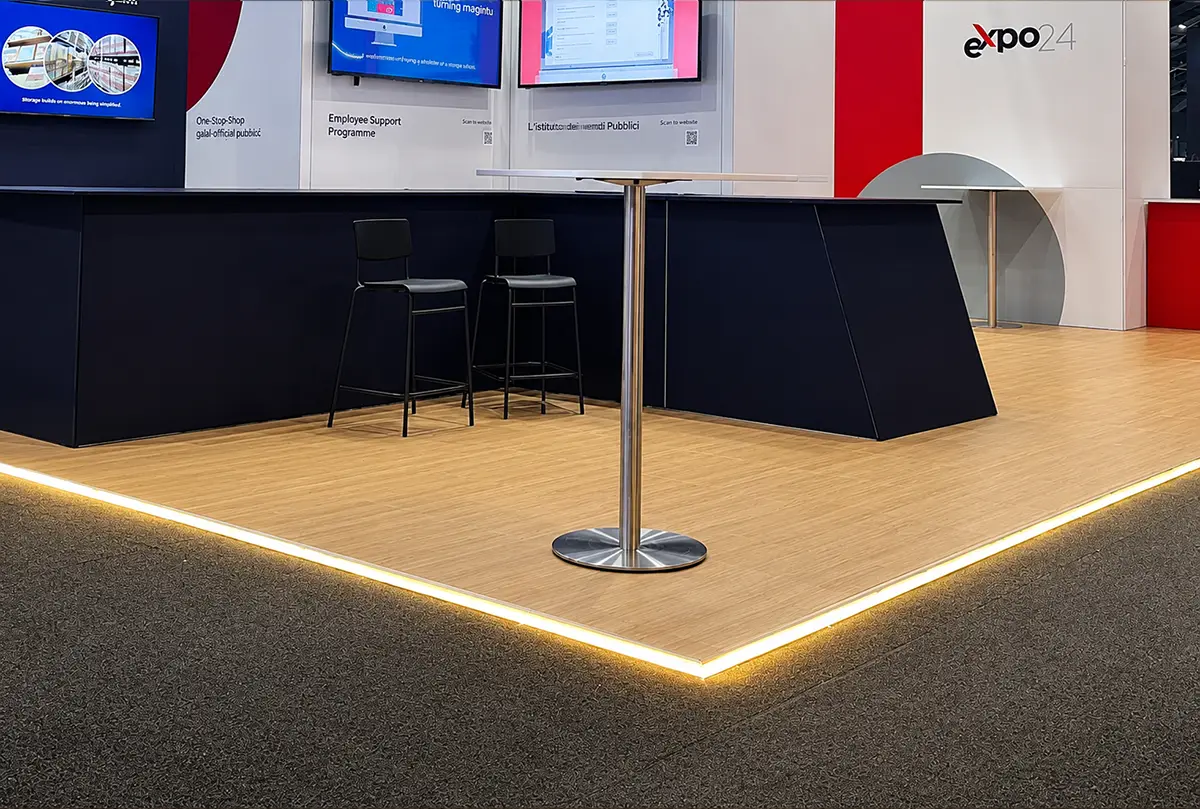Stand-ON edge profiles with aluminium and LED options