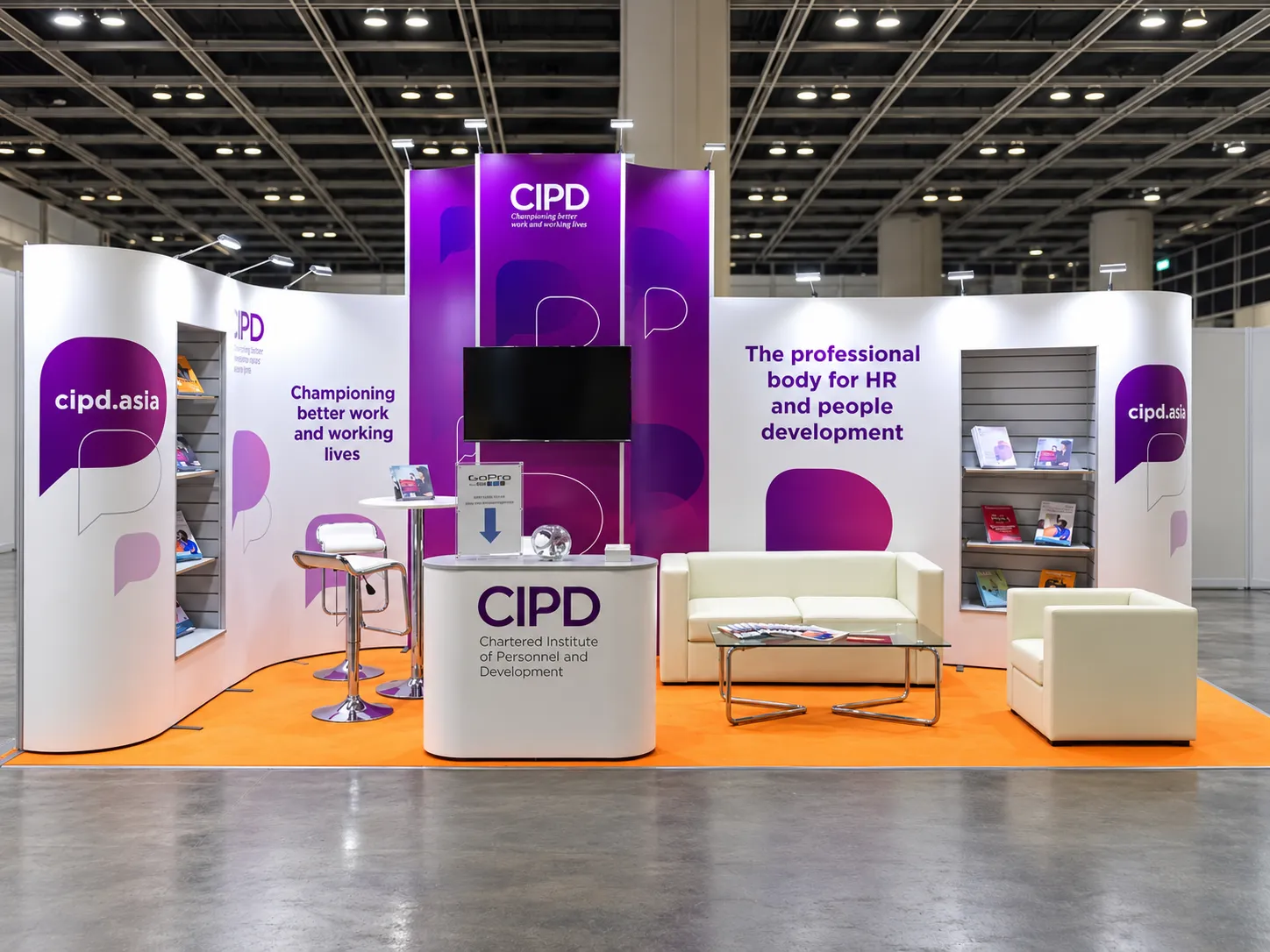 Výstavní stánek ISOframe Wave pro CIPD