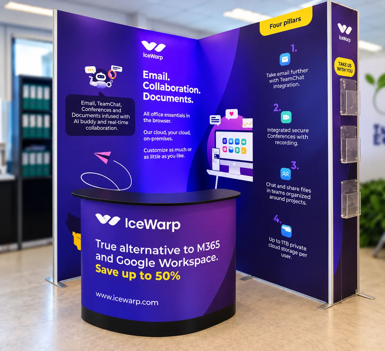 Podsvícená sestava Lightbox pro IceWarp