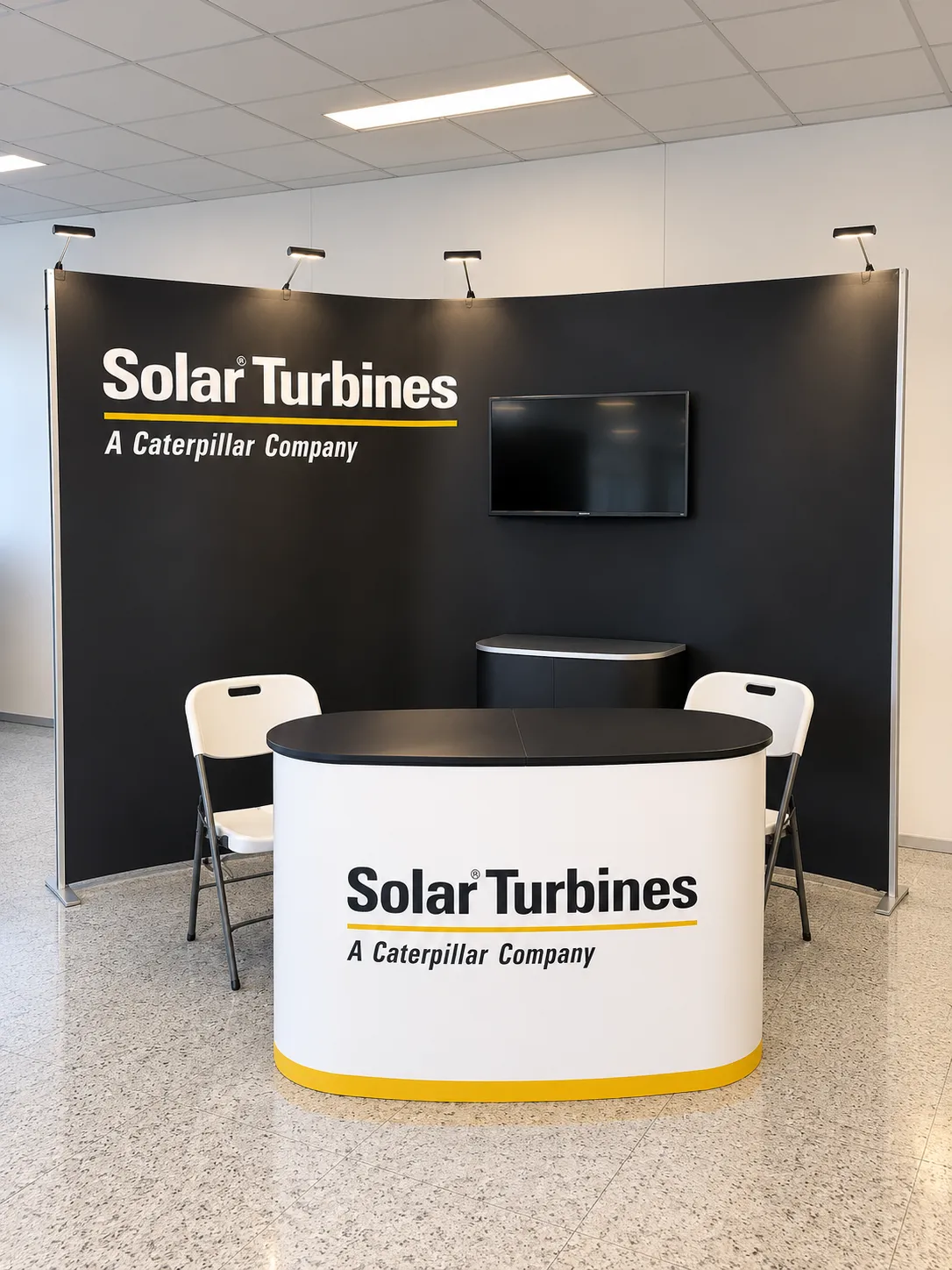 Výstavní stěna ISOframe Wave pro Solar Turbines