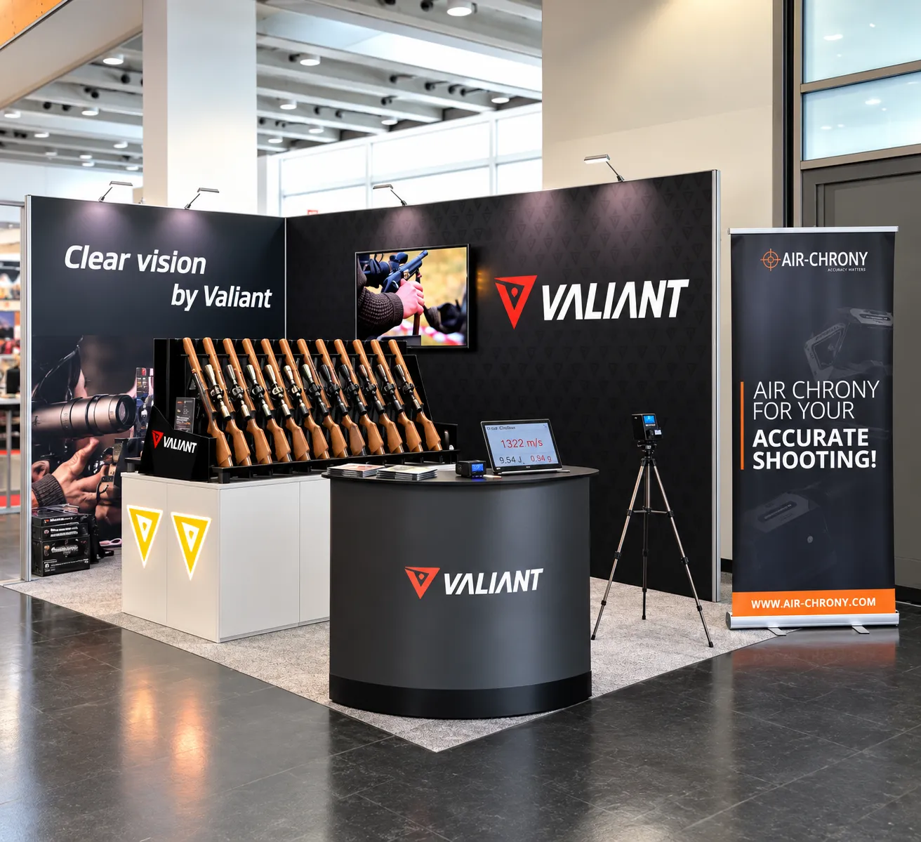 Výstavní stánek ISOframe Wave pro VALIANT