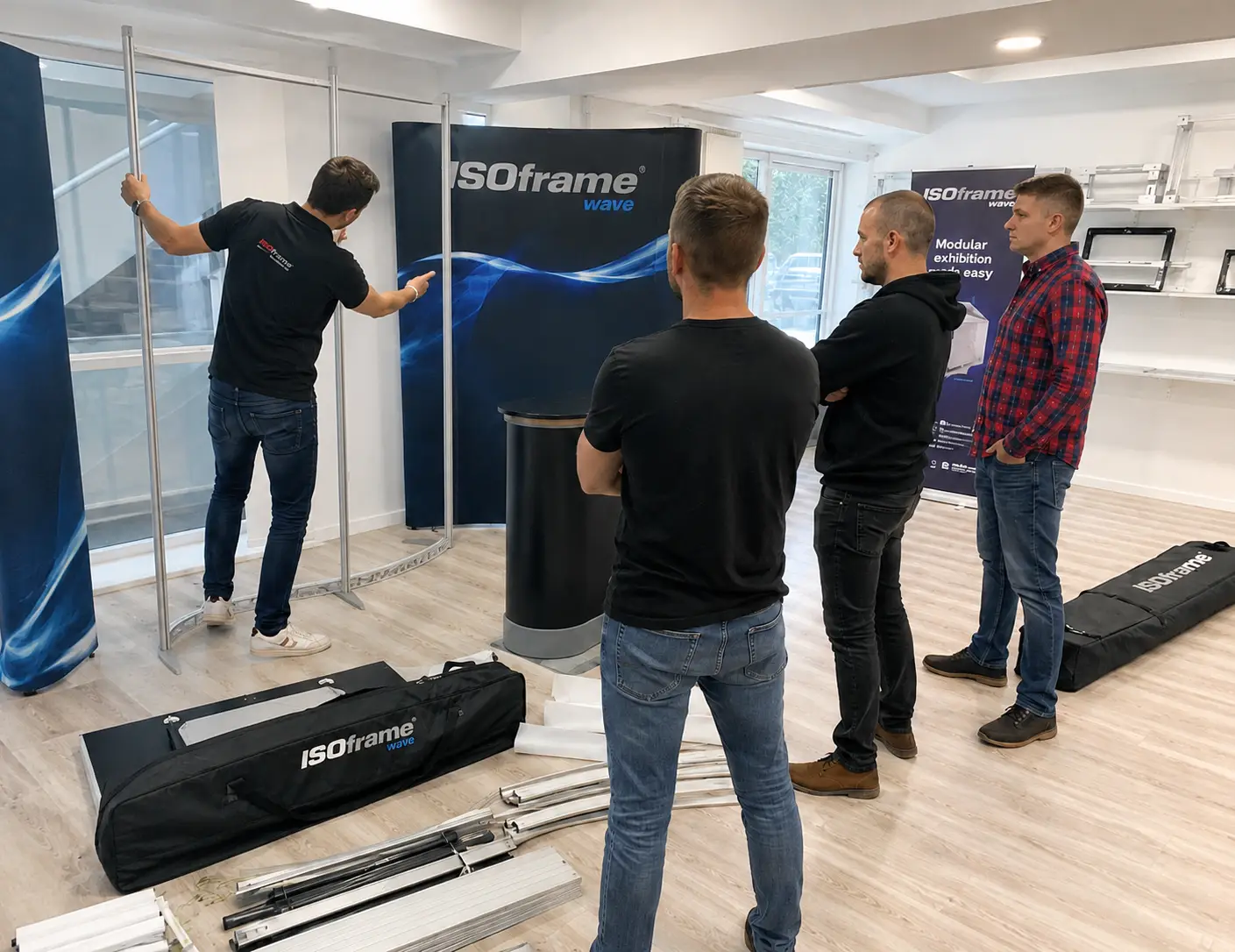Practical ISOframe stand assembly training